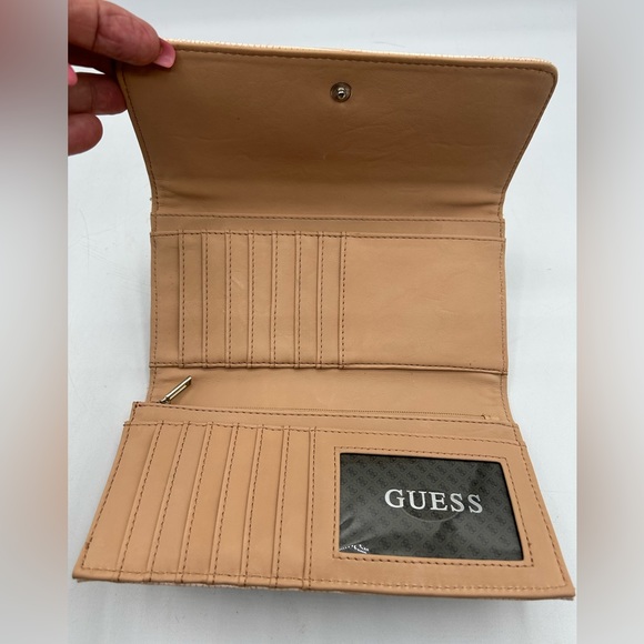 Guess G-Logo Wallet & Keychain/Purse  charm Black/Pale Pink - Picture 3 of 9